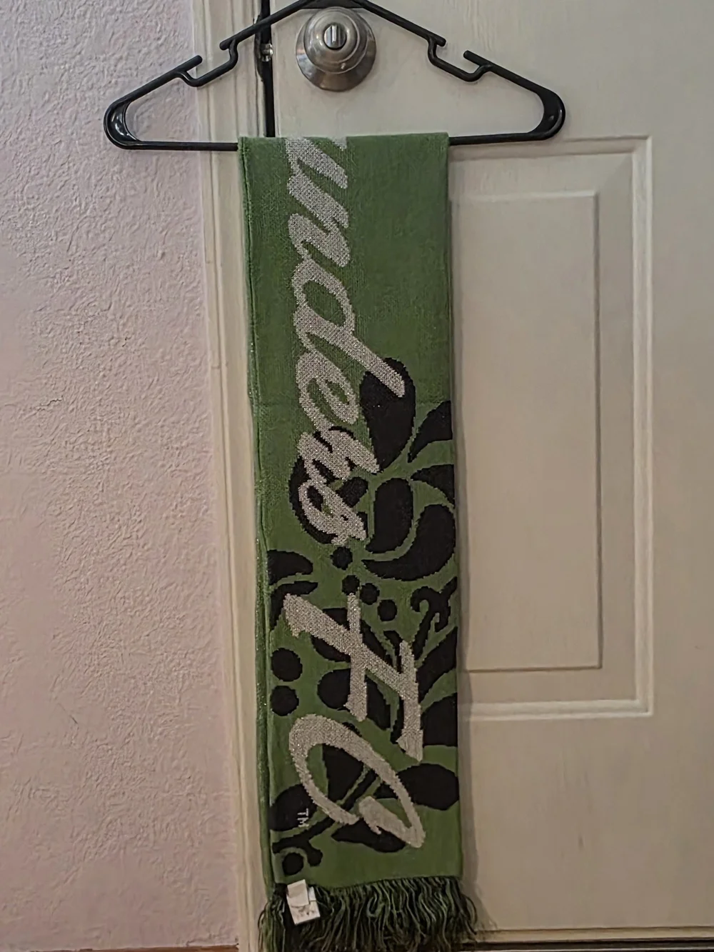 NOWT-Unisex  Adidas Seattle Sounders Green Graphic Logo Scarf